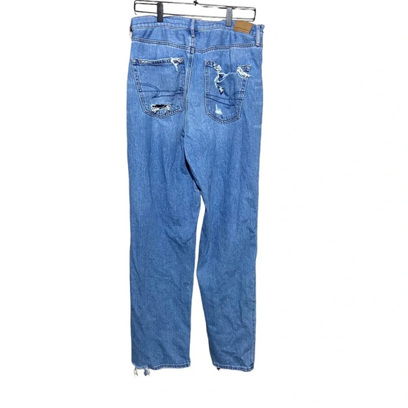 American Eagle‎ Distressed Baggy Jean Size 12 - Picture 2 of 8